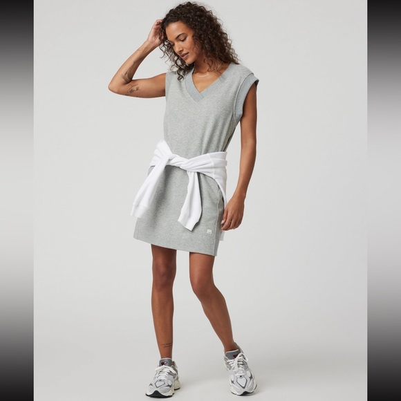 Vuori Dresses & Skirts - SOLD - NWT Vuori Grey Sedona Vest Dress Size Small
